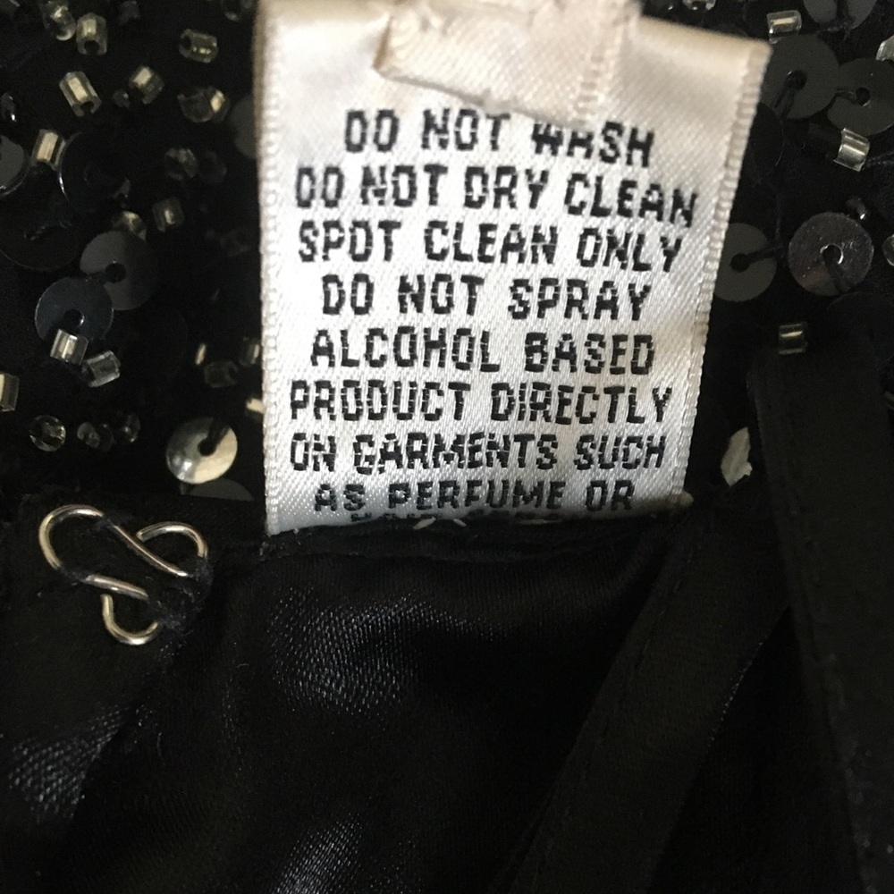 Scala Beautiful Black Sequence/Beads Evening Gown… - image 5